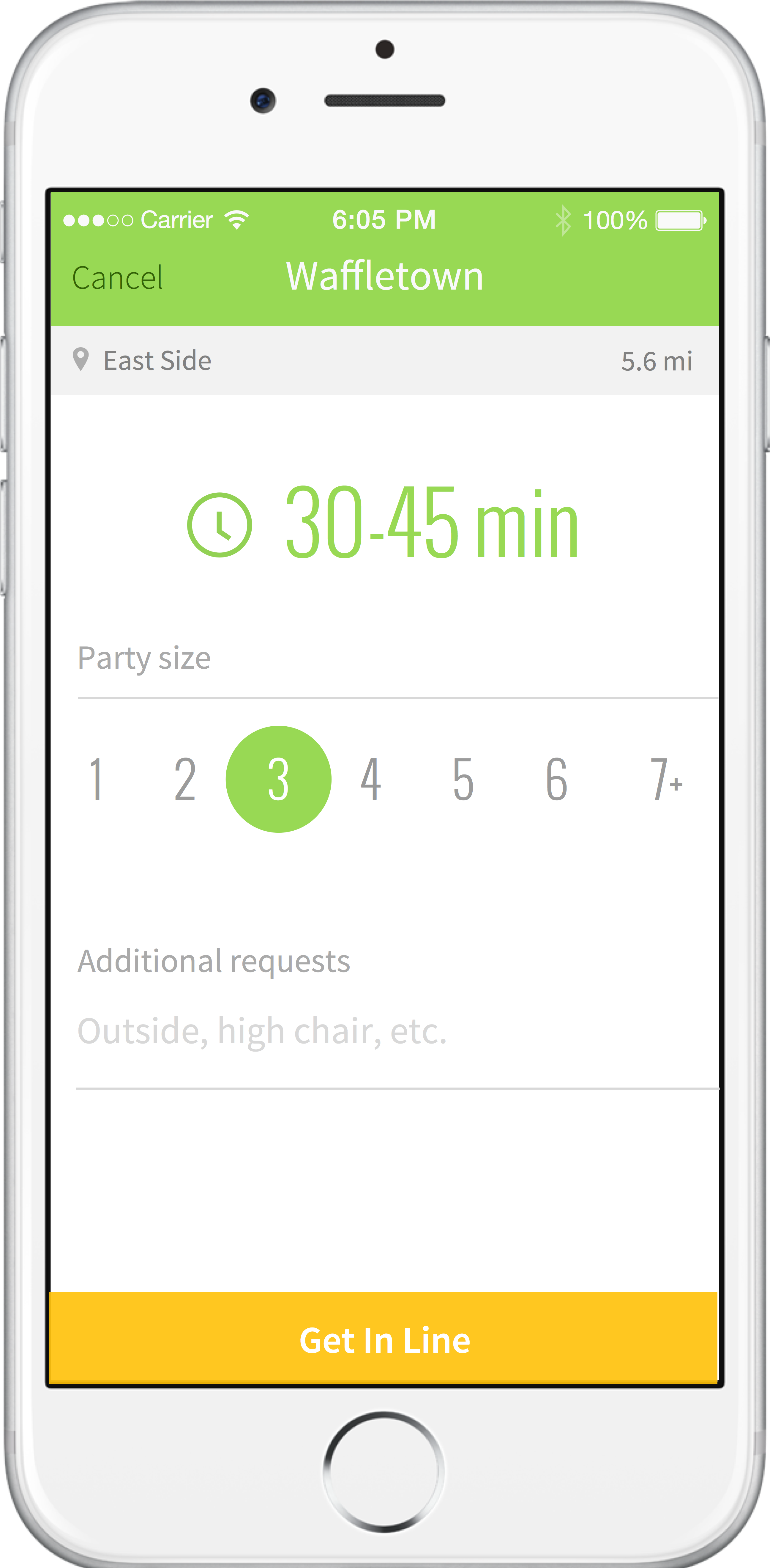 Text message wait list for restaurants nowait ipad wait list